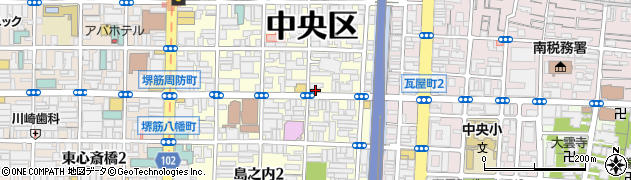大阪府大阪市中央区島之内1丁目3-18周辺の地図