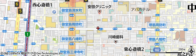ラー麺 ずんどう屋 大阪本店周辺の地図