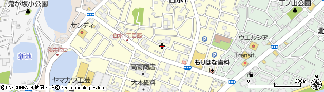 兵庫県神戸市西区白水周辺の地図