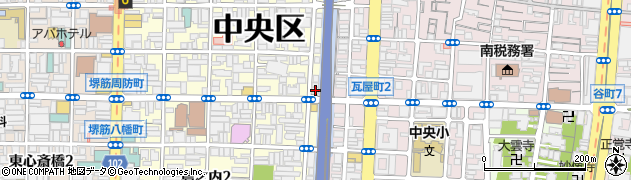 大阪府大阪市中央区島之内1丁目2-3周辺の地図