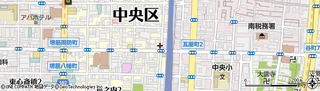 大阪府大阪市中央区島之内1丁目3-8周辺の地図