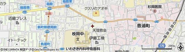 大阪府東大阪市箱殿町周辺の地図