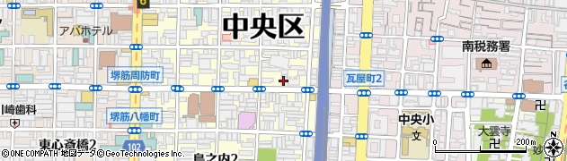 大阪府大阪市中央区島之内1丁目3-14周辺の地図