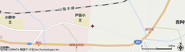 島根県益田市喜阿弥町イ周辺の地図