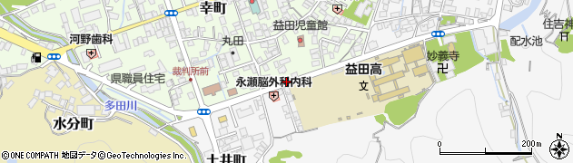 益田高校前周辺の地図