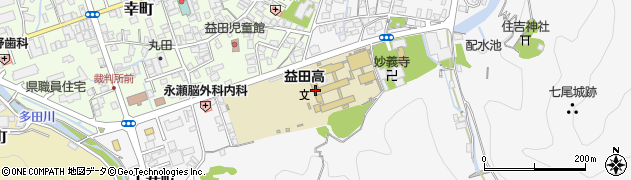 島根県立益田高等学校周辺の地図
