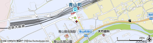 名張警察署青山町駅前交番周辺の地図
