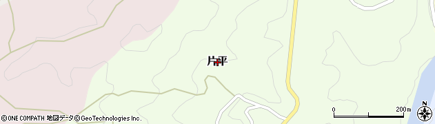 奈良県山添村（山辺郡）片平周辺の地図