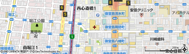 神戸アールティー アメリカ村心斎橋ビックステップ店周辺の地図