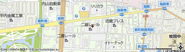 大阪府東大阪市新町周辺の地図