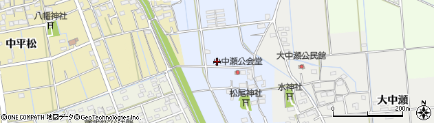 静岡県磐田市小中瀬68周辺の地図