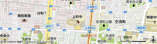 大阪府大阪市中央区上本町西周辺の地図