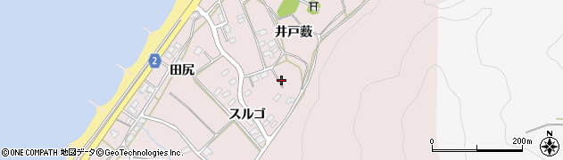 愛知県田原市野田町周辺の地図