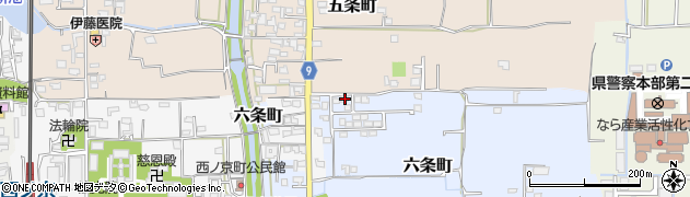 奈良県奈良市六条町266周辺の地図