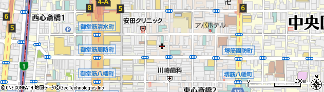 ＨＯＴＥＬカナデ・東心斎橋周辺の地図