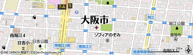 大阪府大阪市西区南堀江3丁目10-5周辺の地図