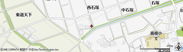 愛知県豊橋市西七根町（西石塚）周辺の地図