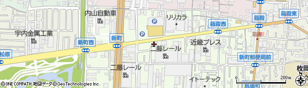 大阪府東大阪市新町15-21周辺の地図