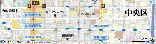 大阪府大阪市中央区東心斎橋1丁目15-3周辺の地図