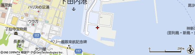 静岡県下田市武ガ浜周辺の地図