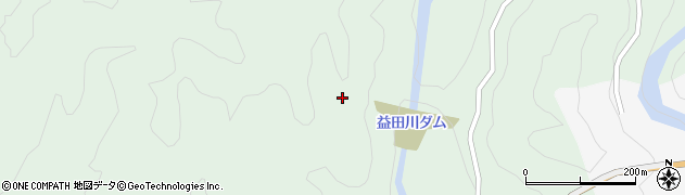 益田川ダム周辺の地図
