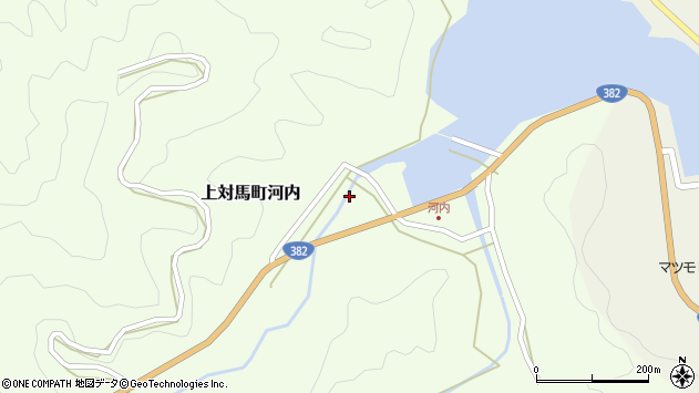 〒817-1721 長崎県対馬市上対馬町河内の地図