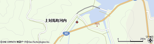 長崎県対馬市上対馬町河内周辺の地図