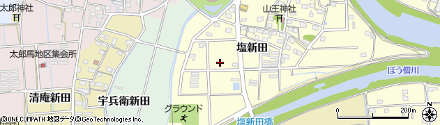静岡県磐田市塩新田197周辺の地図