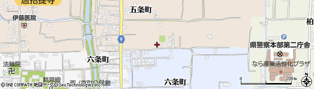 奈良県奈良市五条町146周辺の地図