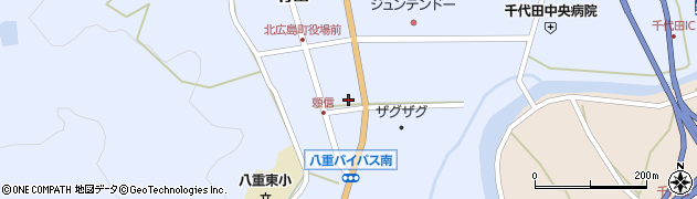 広島県山県郡北広島町有田1652周辺の地図