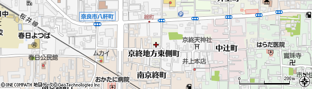 奈良県奈良市京終地方西側町周辺の地図