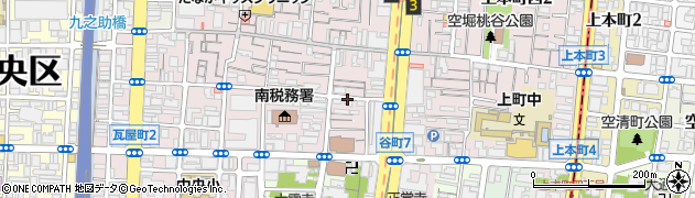 大阪府大阪市中央区谷町周辺の地図