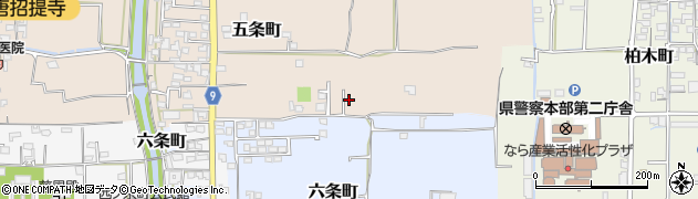 奈良県奈良市五条町135周辺の地図