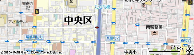 大阪府大阪市中央区島之内1丁目2周辺の地図