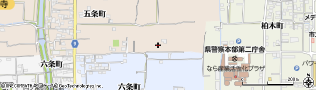 奈良県奈良市五条町82周辺の地図