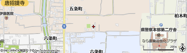 奈良県奈良市五条町139周辺の地図