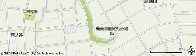 愛知県豊橋市伊古部町落合周辺の地図