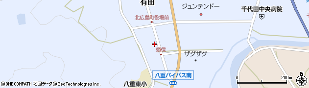 広島県山県郡北広島町有田1646周辺の地図