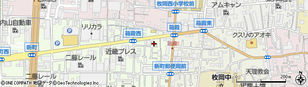 大阪府東大阪市新町4-3周辺の地図