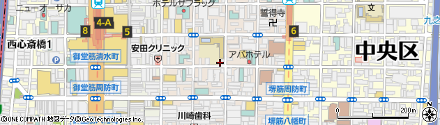 大阪府大阪市中央区東心斎橋1丁目14-10周辺の地図