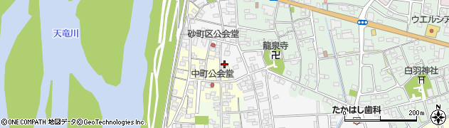 静岡県磐田市中町885周辺の地図