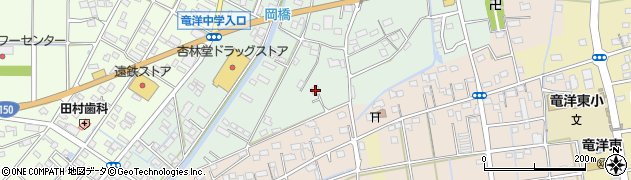静岡県磐田市岡2周辺の地図