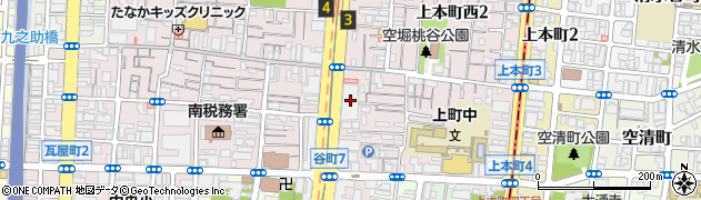 冷麺館 谷町店周辺の地図