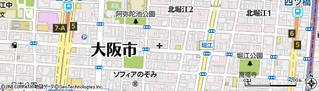 Farm Cafe mothers 堀江店周辺の地図