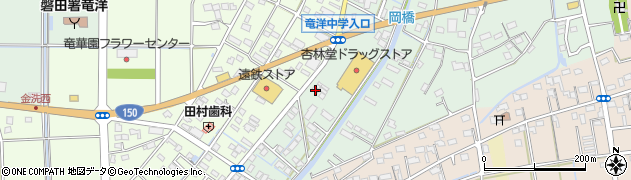 静岡県磐田市岡1032周辺の地図