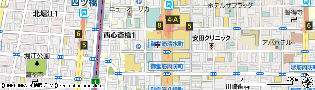 株式会社アクタス　心斎橋店周辺の地図