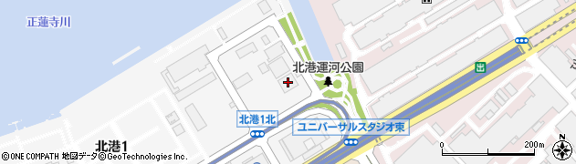 西尾レントオール大阪建築センター周辺の地図