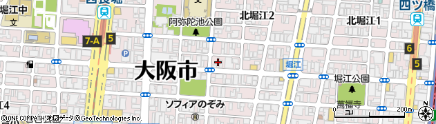 こいずみ鍼灸整骨院　北堀江店周辺の地図