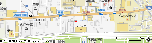 岡山県岡山市中区高屋308周辺の地図
