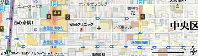 大阪府大阪市中央区東心斎橋1丁目14-19周辺の地図